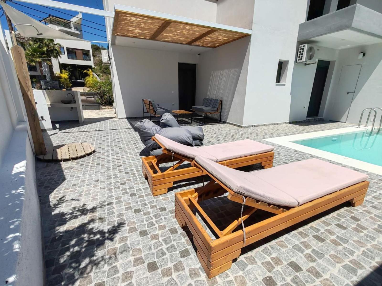 Amphitrite Beach House Villa Agios Nikolaos Exterior foto